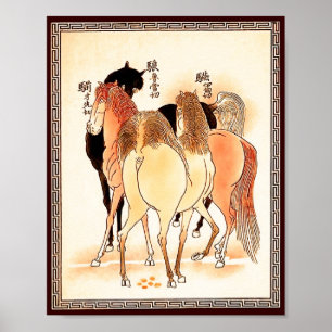 18 Paarden: oproep tot Natuur Poster