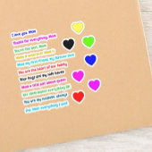 18 PCS - Stickers de message d'amour pour les mama