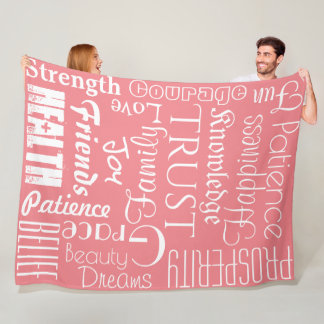 18 Persoonlijke namen of woorden Beste geweren Fleece Deken