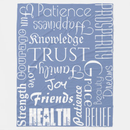 18 Persoonlijke namen of woorden Beste geweren Fleece Deken