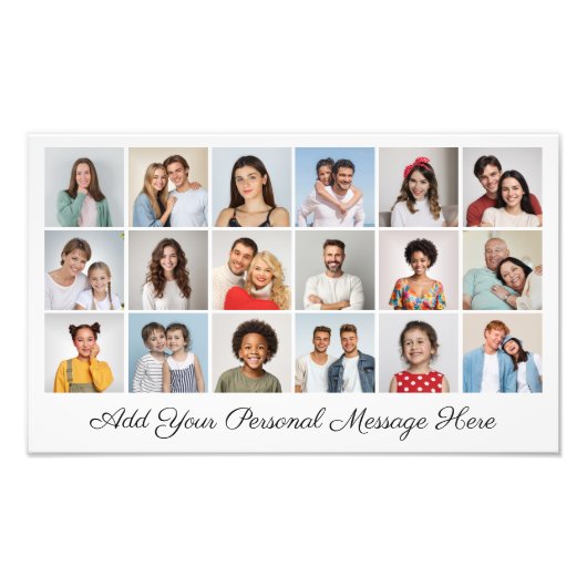 18 Photo Collage Ajouter Un Message De Voeux Photo (Devant)