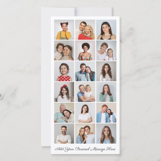 18 Photo Collage Ajoutez Votre Propre Carte De Voe (Devant)