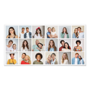 18 Photo Collage de couleurs modifiable Élargissem