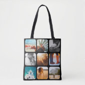 18 Photo Double Sided Black Carry Bag Draagtas (Voorkant)
