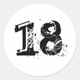 18 RONDE STICKER