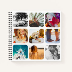 18 Square Photo Collage White Hard Hoesje Journal Notitieboek