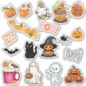 18 Sticker Packer voor Halloween Planners & Multom (Voorkant)