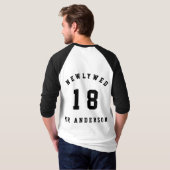 18 t-shirts mariés et mariés (Dos entier)