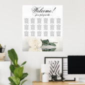 18 Tableau Élégant Mariage Rose blanche carte de s (Bureau à domicile)