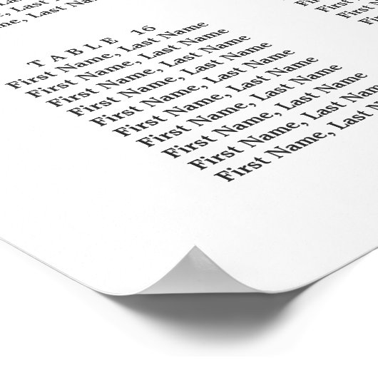 18 Tableau Mariage en fleur rose pâle (Coin)