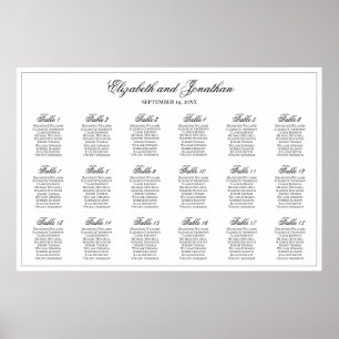 18 Tableau Mariage simple d'élégance