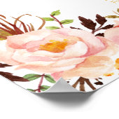 18+ Tableaux Mariage Tableau de siège Floral Gold  (Coin)