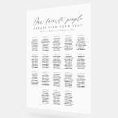 18 Tables Favorite People Acrylic Seating Chart Acryl Bord (Hoek)