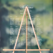 18 Tafel Elegante Moderne bruiloft zitkaart Acryl Bord (Neutraal)