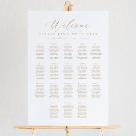 18 Tafels Welkom Zitplaatskaart Poster