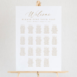 18 Tafels Welkom Zitplaatskaart Poster