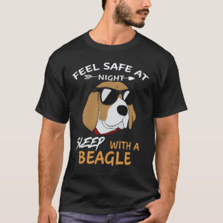18 Voel je 's nachts veilig Slaap met een beagle T-shirt
