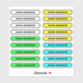 18 Volledige naam Slip Labels - School Student Sti (Vel)