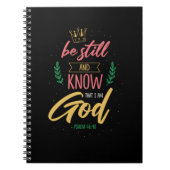 18.Wees stil en weet dat ik God ben Notitieboek (Voorkant)