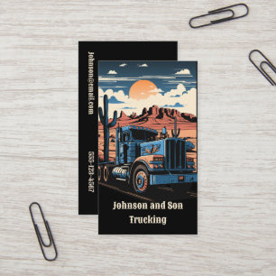 18 Wheeler Simi Tractor Trailer Truck Visitekaartje