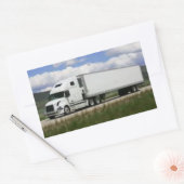 18 Wheeler Vrachtwagen op een sticker (Envelop)