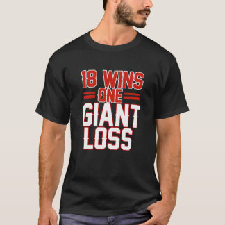 18 WINS 1 GIANT VERLIES NIEUW SHIRT VAN HET FOOTBA