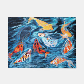 18 x 24-inch deurmat. GOED LUCK! Foto van het schi Deurmat