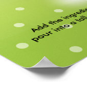 18" X 24" POSTER - PINA COLADA RECETTE COCKTAIL AR (Coin)