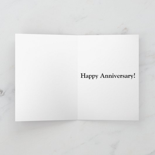 18de trouwdag Zwart en witte rozen Kaart (Binnen)