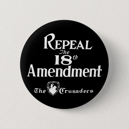 18e amendement ronde button 5,7 cm (Voorkant)