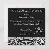 18e anniversaire avec une invitation à la concepti (Dos)