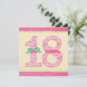 18e - Anniversaire carte de voeux fille mode (Debout devant)