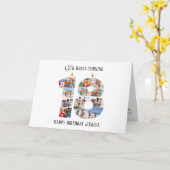 18e anniversaire Carte photo (Fleur jaune)