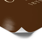 18e anniversaire Citrouille Rustic Automne Affiche (Coin)