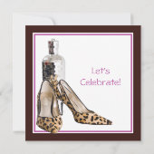 18e anniversaire fête Chaussures Invitation (Dos)