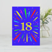 18e anniversaire Fête Invitation Explosion (Debout devant)