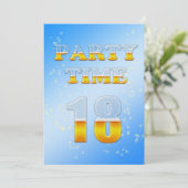 18e anniversaire invitation à la fête avec bière (Debout devant)