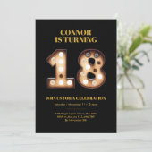 18e anniversaire invitation lumières vives (Debout devant)