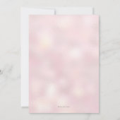 18e anniversaire Invitation rose et or (Dos)