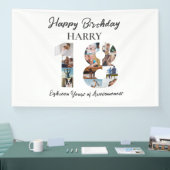 18e anniversaire Photo Collage Party Bannière (Salon professionnel)