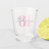 18e anniversaire prénom photo verre (Dos)