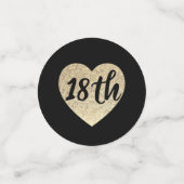 18e anniversaire table confetti (Petit recto)