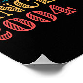 18e Birthday Gift, Vintage 2004 Poster (Hoek)