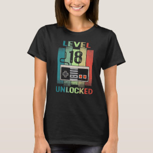 18e Birthday Level 18 Onvergrendelde videoband 18 T-shirt