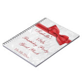 18e Birthday Party Damask and Bow Notitieboek (Linkerzijde)