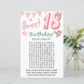 18e Birthday Word Search Game (Staand voorkant)