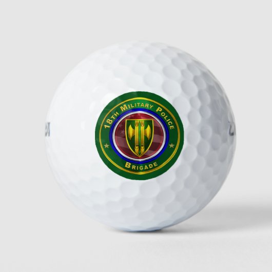 18e brigade van de militaire politie golfballen (Voorkant)