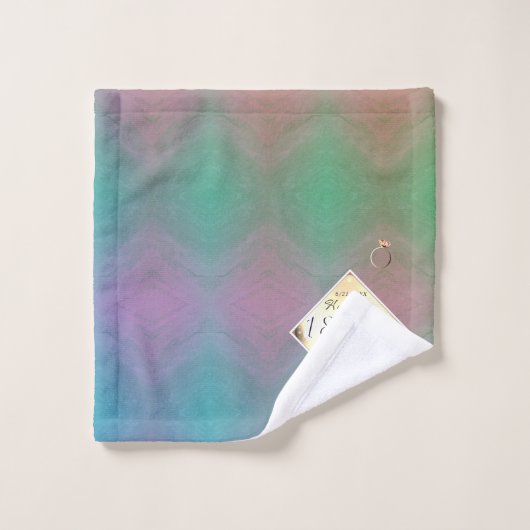 18e bruiloft Jubileum Acquamarine Bad Handdoek (Wasdoekje)