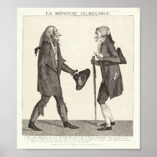 18e cent-satire over diplomatie Reactie onkroybaar Poster