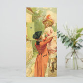  18e eeuw Carriage Photo Card (Staand voorkant)